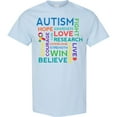 thumbnail image 3 of Inktastic Autism Support Slogan T-Shirt, 3 of 5