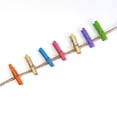 thumbnail image 6 of Mini Natural Wooden Clothespins with Jute Twine, 250pcs, 1 Inch Photo Paper Peg Pin Craft Clips with 66ft Natural Twine for Scrapbooking, Arts & Crafts, Hanging Photos (10 Colors), 6 of 7