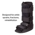 thumbnail image 3 of Ossur Pediatric Walking Boot Surgical Shoe - Easy Hook and Loop Strap, Left or Right Foot - Black, Small, 1 Ct, 3 of 4