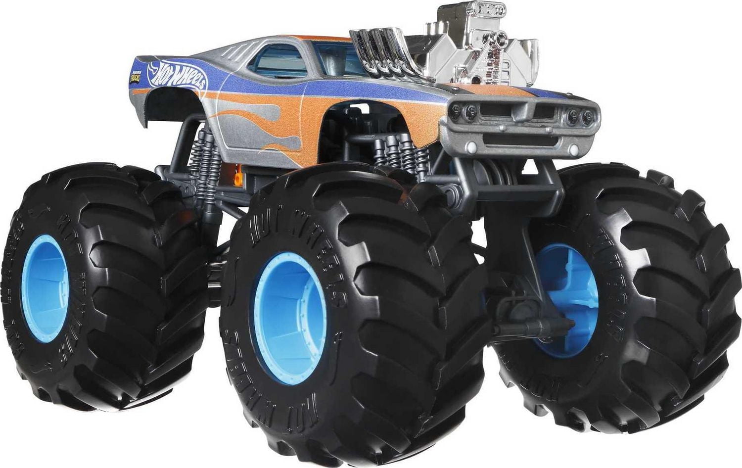 Hot Wheels Monster Trucks 1:24 Scale Vehicle Rodger Dodger, Collectible Die-Cast Toy Trucks