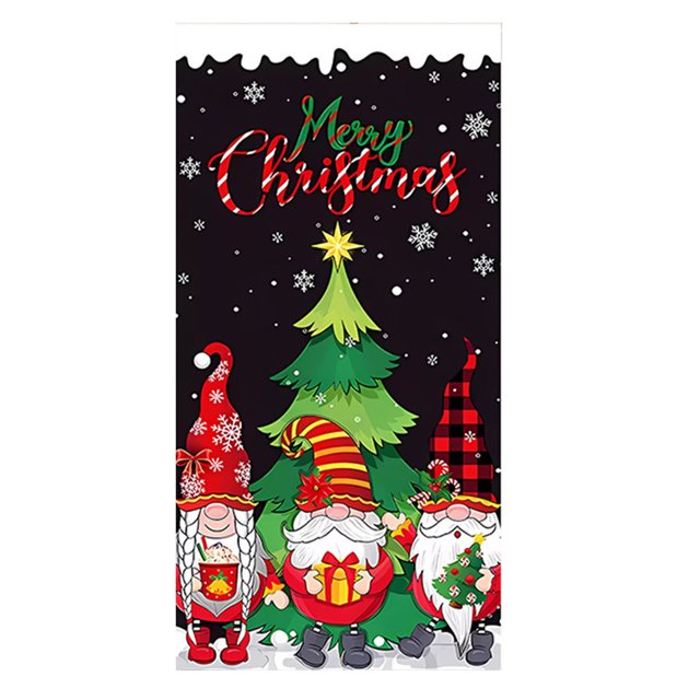 Drapeau avec Mât Extérieur Clips de Mât en Acier Inoxydable Matériel de Mât de Drapeau Support de Mât de Drapeau et Ensemble de Mât pour Mini Clips de Mât de Drapeau 2025 N Ew Couverture de Porte de Noël Couverture de Porte d'Entrée de Noël