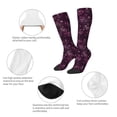 thumbnail image 3 of Pofeuu Snowflakes and Hearts Print Stockings, Adult Running Hiking Socks for Youth and Adult, 3 of 6