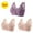 Purple, variant on Blczomt Women's Bras on No Wire Front Closure Purple Push Up Full Coverage Comfy Bra,3PC