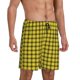 thumbnail image 2 of Fotbe Yellow Checkered Plaid Pantalones Cortos de Pijama para Hombre, Ropa de Dormir, Pantalones de Pijama Cortos para Hombre-Large, 2 of 6