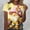 Pink, variant on HOMBOM Womens T Shirts Graphic Tees Summer Floral Crew Neck Pink Lightweight Tops for Young Woman Short Sleeve
