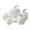 U8-White, variant on Fall Pumpkin Decor Mini Artificial Pumpkins for Fall Harvest Carvable Foam Plastic Fake Pumpkins with Leaves DIY Small White Craft Pumpkins for Halloween Thanksgiving Home Porch Table