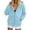 Light Blue, variant on Gamivast Fleece Lined Jackets Women Zip up Oversized Winter Long Sleeve Hooded Fuzzy Coats with Pockets Casual Work Drawstring Outerwear Coats for Winter Cold Weather