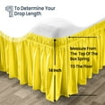 thumbnail image 3 of SGI Bedding 14 Inch Wrap Around Bedskirt | Microfiber Wrap Around Bed Skirt | Fade-Resistant, Wrinkle-free, Anti-static, Decorative, Extra Storage Space, Clutter-Free | Texas King, Yellow, 3 of 8