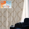thumbnail image 5 of Boho Moroccan Blackout Curtains for Bedroom/Living Room, Pinch Pleated Black Out Curtains, Vintage Morocco Quatrefoil Geometric Room Darkening Window Drapes with Hooks 2 Panels, 59"x70", 5 of 8