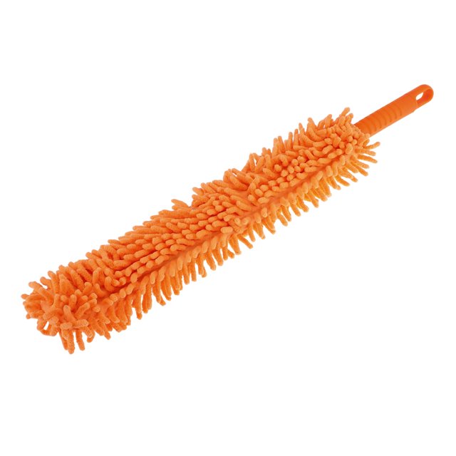 Cepillo para llantas de automóvil Unique Bargains Cepillo de detalle para llantas de 58cm / 22.8 pulgadas Naranja Chenille PP 1 pieza