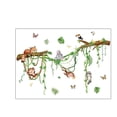 thumbnail image 4 of Pegatizas de pared de animales, calcomanías de pared de mapache de monos, póster, decoración del hogar, decoración de arte del fondo de pantalla de, 4 of 8