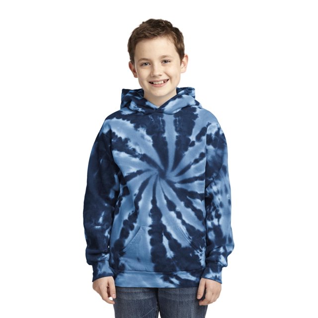 Sudadera con capucha y dise?o de te?ido anudado para j?venes de Port & Company?. PC146Y Puerto & Compa??a PC146Y