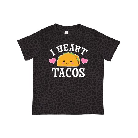 

Inktastic I Heart Tacos Taco Illustration with Face Gift Toddler Boy or Toddler Girl T-Shirt