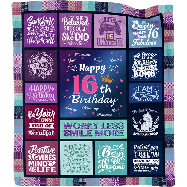 LHSHID 17 Year Old Girl Gift Ideas Gifts for 17 Year Old Girls 17 Year Old Girl Birthday Gifts 17th Birthday Gifts for Girl 17th Birthday Decorations for Girls Throw Blanket 30"x40"