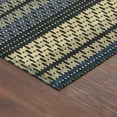 thumbnail image 3 of Addison Rugs Chantille Indoor/Outdoor Transitional Stripes Navy Machine Washable Round Rug, 8' x 8', 3 of 8