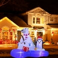 thumbnail image 7 of Christmas Inflatables Outdoor Decorations, 6 FT Christmas Inflatable Polar Bear Fishing with Penguin with LED Lights Blow Up Inflatables for Xmas Holiday Party Yard Garden Décor, Holiday Decorations, 7 of 7