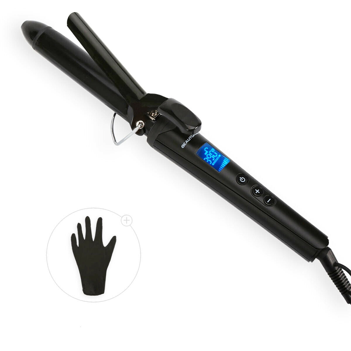 Beautural Hair Curling Wand Curling Iron 1 Inch with Ceramic Coating 110V220V Voltage 250°F to