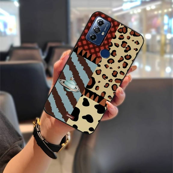 KDY-Phone Case For MOTO G Play 2023, Protective Dirt-resistant Waterproof Cute Silicone TPU Soft case Back Cover Graffiti Shockproof Durable Anti-knock Anti-dust Full wrap oil painting
