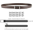 thumbnail image 5 of WERFORU Leather Ratchet Dress Belt for Men Perfect Fit Waist Size up to 50 inches with Automatic Buckle, 5 of 6