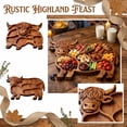 thumbnail image 4 of RjnShan Cute Cow Wooden Charcuterie Boards, Wooden Cow Food Platter – Cow Shaped Serving Board Tray for Cheese Food Display – Farmhouse Rustic Table Centerpiece for Home Kitchen Party, 4 of 14