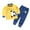 P, variant on Ulanda Boys 100% Cotton Pajamas Set Kids Soft Long Sleeve Top and Pants Sleepwear 2 Pcs Comfy Pjs Set for Ages 4-12 (P, 3-4 Years)
