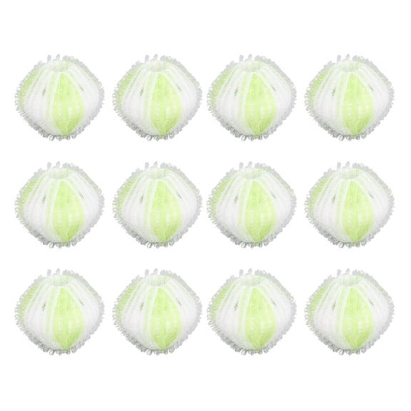 BIMZUC 12PCS Pet Hair Remover Balls for Laundry, Reusable Washing Machine Lint Catcher, Green Laundry Balls for Pet Hair Removal, Helps Reduce Odor & Lint