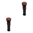 thumbnail image 3 of relayinert Couvre-Chef Durable pour Joueur de Golf en Cuir PU Protection Tête de Club Noir 37CM 2ensemble, 3 of 6