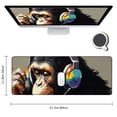 thumbnail image 2 of Heduofu Mouse pad, Mouse pad with Design, Gorilla Oil Painting Graffiti, Funny Home and Office Non-Slip Computer Mousepad 31.5x11.8 in, 2 of 6