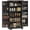 Black, variant on HOMCOM Kitchen Pantry Cabinet with Adjustable Shelves Storage Cabinet Brown