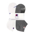 thumbnail image 2 of Champion Men’s No Show Socks 8 Pack – Half Terry Cushion, Moisture-Wicking, Arch Support, Stretch Comfort, Sizes 6–12.5, 2 of 7