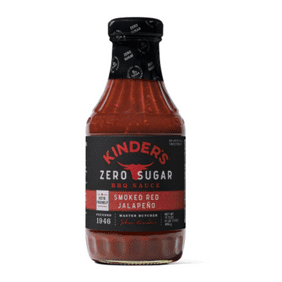 Kinder's Zero Sugar Smoked Red Jalapeno BBQ Sauce, 17.5 Oz