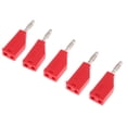 thumbnail image 4 of 5PCS 4MM Copper Speaker Banana Plug Adapter Solder Black/Red - red, as described, 4 of 7