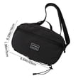 thumbnail image 3 of SIYTUAU Black Nylon Outdoor Chest Pack Crossbody Bag Large Capacity For Cycling Camping Hiking Commuting Sports Travel, 3 of 8