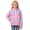 Light Purple, variant on Toddler Girls Jacket Lightweight Hooded Windbreaker Kids Water-Resistant Light Rain Jacket Print Outwear