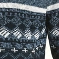 thumbnail image 4 of Betivan Men's Full Zip Cardigan Snowflakes Pattern Sweater Knitted Cardigan with Pockets for Casual Christmas, 4 of 6