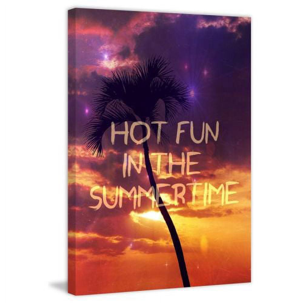 "Hot Fun in the Summertime" Painting Print on Wrapped Canvas