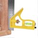 thumbnail image 3 of Adjustable Stainless Steel Portable Ruler Woodworking Measuring Tool Combination Square Yellow 300mm, 3 of 3
