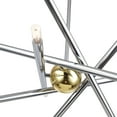 thumbnail image 2 of 47006-52 Livex Lighting Soho - 10 Light Chandelier-26 Inches Tall and 28 Inches Wide-Polished Chrome/Polished Brass Finish, 2 of 16
