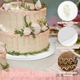thumbnail image 3 of Dsseng 12Pcs Cake Drum 10 Inch White Cake Board Safe Round Cake Base Board 12 mm Thick Corrugated Cardboard Cake Base Reusable Multi Layer Cake Display Drum for Wedding Birthday Party, 3 of 10