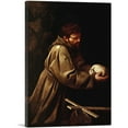 thumbnail image 1 of ARTCANVAS Saint Francis in Prayer 1606 Canvas Art Print by Caravaggio - Size: 60" x 40" (0.75" Deep) (3-Piece), 1 of 9