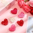 thumbnail image 4 of Heart Clearance! 24 Pcs Valentine's Day Heart Decor Ornament Rattan Balls 2.36 Inch Heart Vase Bowl Fillers DIY Craft Wicker Rattan Decor for Valentine's Wedding Party Decoration, 4 of 8