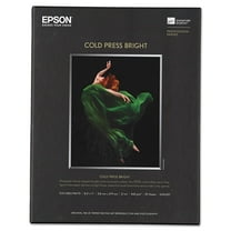 Epson  Cold Press Bright Paper 25 sheets 25-Pack, White