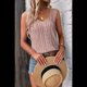 thumbnail image 4 of Camisetas Sin Mangas para Mujer, Suéteres de Punto , Chalecos con Cuello en V, Ropa Informal, Conjuntos de Moda de Verano 2025 Rosa Oscuro L, 4 of 7
