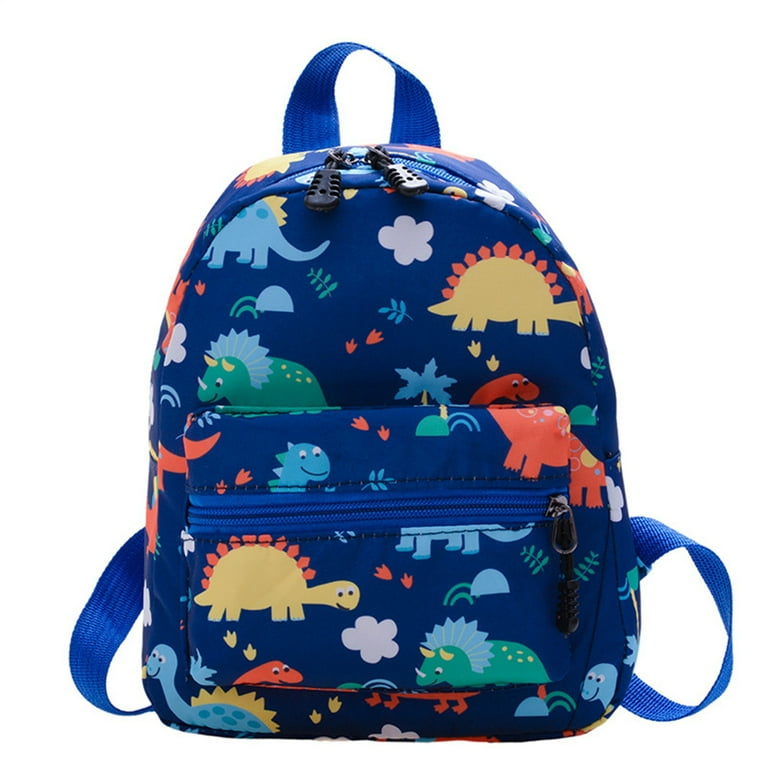 MIRLEWAIY Kids Daycare Backpack Boys Preschool Cute Kindergarten School Bag  for Boys and Girls with Coin Pouch, Shark, Blue