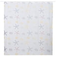 thumbnail image 3 of Cortina de baño de ducha gruesa, cortina de baño impermeable + ganchos para colgar, estrella de mar, 3 of 8
