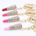 thumbnail image 3 of Naierhg Fashion Rhinestone Keychain Lipstick Key Ring Bag Purse Car Ornament Decoration, 3 of 8