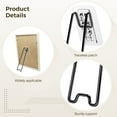 thumbnail image 4 of 8 Pcs Foldable Picture Frame Back Stand, Black Iron Easel Brackets, Self-Adhesive Design for 8.66- 14.17 in / 22-36 cm Frames, 4 of 6