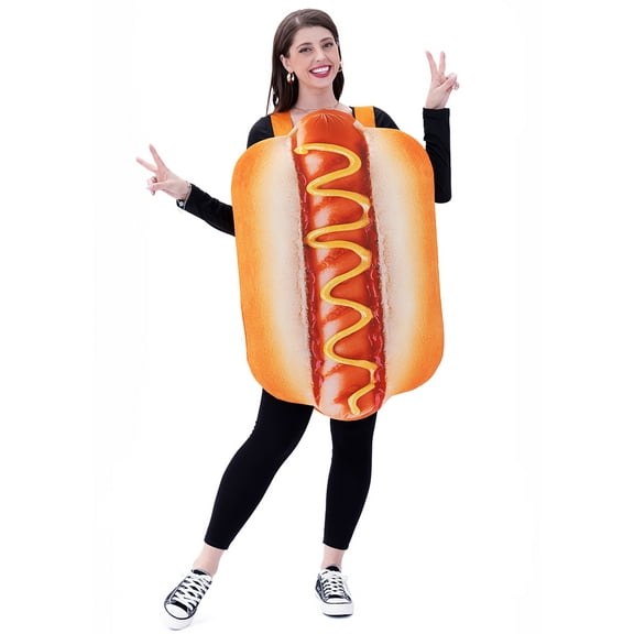 Seasons Halloween Hot Dog Costume Cosplay For Adult, One Size