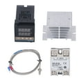 thumbnail image 1 of REX C100 Temperature Controller, 0-400 Degrees Celsius  PID Temperature Controllers Kit Stainless Steel Probe Professional  For Chemical Industry For Chicken House 40A, 1 of 8