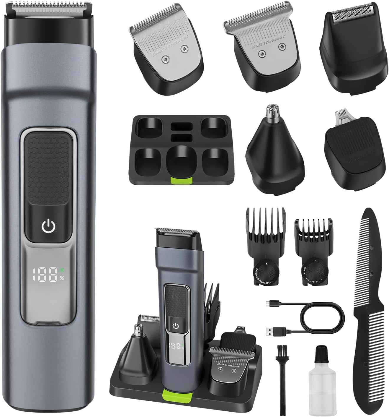 Braun BT3020 メンズシェーバー Braun BT3020 Mens Rechargeable Beard Trimmer with Adaptable Comb
